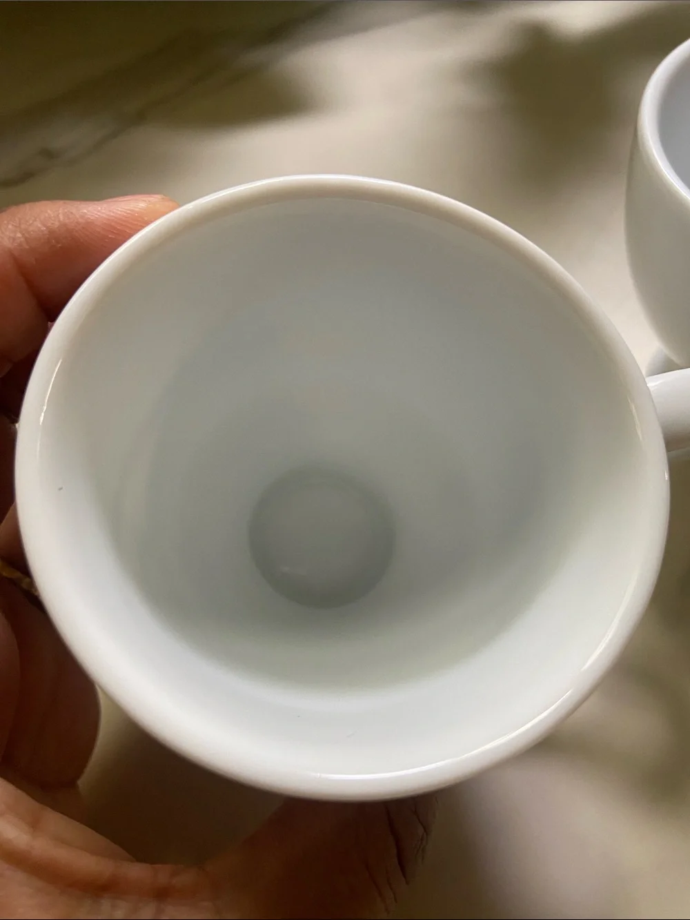 Vintage Set Of 2 Crate & Barrel White Espresso Demitasse Cup Mug 4 oz 3” Tall
